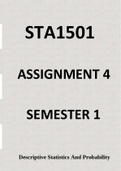 STA1501 Assignment 4 Semester 2