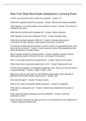 New York State Real Estate Salesperson Licensing Exam