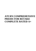ATI RN COMPREHENSIVE PREDICTOR RETAKE COMPLETE RATED A+ | ATI RN COMPREHENSIVE PREDICTOR RETAKE 2023 COMPLETE SOLUTION | ATI RN COMPREHENSIVE PREDICTOR 2019 | ATI RN Comprehensive Predictor 2019 Form A (Best Guide 2023-2024)