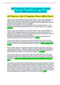 AP Physics Unit 3 progress check  Parts A&B (answered_2023.)