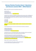 Barney Fletcher Bundled Exams &lpar;100&percnt; Verified&rpar; Questions and Answers 