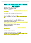 SAFe Adv scrum master 88&percnt; Questions and Answers