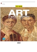 COMPLETE - Elaborated Test Bank for Art-A Brief History Revel 7Ed&period;by Marilyn Stokstad & Michael Cothren&period; ALL Chapters Included 1-20&period; 631 Pages of Content- A&plus; Graded for 2023