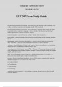 LLT 307 Exam Study Guide&period;