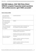 HSC300 Midterm &sol;HSC 300 FINAL EXAM SPRING complete frequently tested questions with verified answers &sol;get it 100&percnt; accurate&excl;&excl;