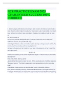 NCE PRACTICE EXAM 2023  GUARANTEED SUCCESS 100&percnt;  CORRECT