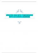 UPDATED 2024 WITH TOMOGRAPHY  WITH ACCURATE ANSWERS 