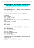 Shadow Health- Brian Foster- Focused Exam&colon; Chest Pain&sol;23 Questions and Answers
