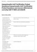 Massachusetts MAP Certification Pretest Questions&sol;Massachusetts MAP Certification Pretest Questions and Answers 2024&semi;Solved correctly&vert; GET IT 100&percnt; ACCURATE