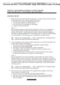 Test Bank Toward Healthy Aging 10th Edition