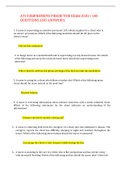 ATI COMPRENSIVE PREDICTOR EXAM 2022-&lpar;180 QUESTIONS AND ANSWERS&rpar; 