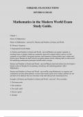 Mathematics in the Modern World Exam Study Guide&period;