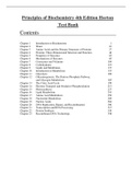 Principles of Biochemistry 4th Edition Horton Test Bank