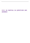 WGU C211 OA PARTIAL OA QUESTIONS AND ANSWERS
