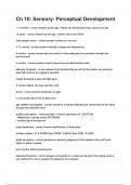 Ch 10 Sensory- Perceptual Development questions and answer