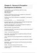 Chapter 6 - Sensory & Perception Development & Attention questions&period;