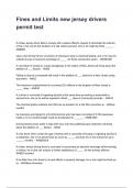 Fines and Limits new jersey drivers permit test  REVISED AND UPDATED FOR 2026&sol;2027 ACTUAL EXAM COMPLETE QUESTIONS AND CORRECT DETAILED ANSWERS &lpar;VERIFIED ANSWERS&rpar; &vert;ALREADY GRADED A&plus;&vert;&vert;BRAND NEW&excl;&excl;