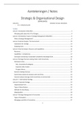 Notes Strategic & Organisational Design (EBM636A05)