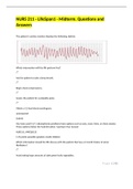 NURS 211 - LifeSpan1 - Midterm&period; Questions and Answers