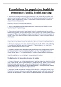 Foundations for population health in  community&sol;public health nursing
