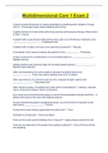 Multidimensional Care 1 Exam 2