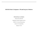 NURS 6521 Week 1 Assignment - Off-Label Drug Use in Pediatrics