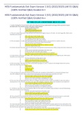 HESI Fundamentals Exit Exam Version 1 &lpar;V1&rpar; &lpar;2022-2023&rpar; &lpar;All 55 Q&A&rpar; &lpar;100&percnt; Verified Q&A&rpar; Graded A&plus;&plus;