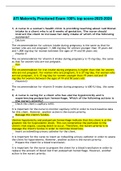 ATI Maternity Proctored Exam-100&percnt; top score-2023-2024