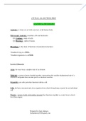 ANATOMY & PHYSIOLOGY MUST KNOW SECTIONS