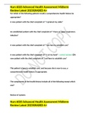 NURS 6020 MidTerm Exam Questions and Answers Latest Update 2023 GRADED A&plus;