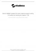 TESTBANK FOR LEWIS MEDICAL SURGICAL NURSING 11TH EDITION BY HARDING &lpar; ALL CHAPTERS 1-68&rpar; Latest Updated Examination Study Guide 2024 TOP RATED EXAM STUDY GUIDE FOR DEFINATE SUCCESS A&plus;