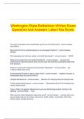 Washington State Esthetician Written Exam Questions And Answers Latest Top Score&period;