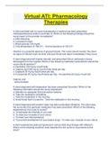 Virtual ATI&colon; Pharmacology  Therapies
