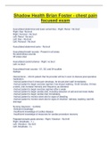 Shadow Health Brian Foster - chest pain  focused exam