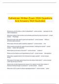   Esthetician Written Exam 2024 Questions And Answers Well Illustrated&period;