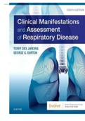 TESTBANK CLINICAL MANIFESTATIONS AND ASSESSMENT OF RESPIRATORY DISEASE 8TH EDITION ALL COMPLETE GUIDE.