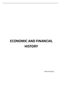 Economic and Financial History Summary: crashed, crisis, booms and different systems