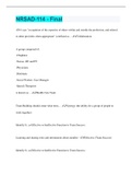 NRSAD-114 - Final &vert;  83 Questions with 100&percnt; Correct Answers &vert; Verified &vert; Latest Update