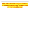 WGU Network and Security-Foundations- C172 Exam Questions and Answers Rated A&plus; Guaranteed Success