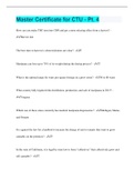 Master Certificate for CTU - Pt&period; 4 &vert;  50 Questions with 100&percnt; Correct Answers &vert; Verified &vert; Latest Update
