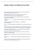 Milady Chapter 12 Makeup Essentials Exam Questions and correct Answers