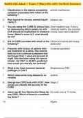 NURS 620 Adult 1 Exam 2 Maryville with Verified Answers
