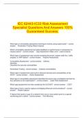  IEC 62443-IC33 Risk Assessment Specialist Questions And Answers 100&percnt; Guaranteed Success&period;