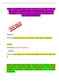 NRNP 6635NRNP 6635 FINAL EXAM Q & AS BEST EXAM SOLUTION SATISFACTION GUARANTEED SUCCESS GRADED A LATEST UPDATE 2022&sol;2023 GRADED A&plus; WALDEN UNIVERSITY 2 versions 