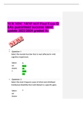 NUR MISC NRNP 6635 Final Exam Q &As guaranteed success latest update 2023&sol;2024 graded A&plus;