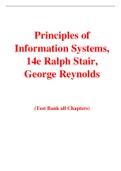 Principles of Information Systems, 14e Ralph Stair, George Reynolds (Test Bank)