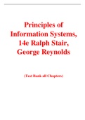 Principles of Information Systems 14th Edition By Ralph Stair&comma; George Reynolds &lpar;Test Bank&rpar;