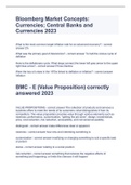 Bloomberg Market Concepts: Currencies; Central Banks and Currencies 2023/BMC-E VALUE PROPOSITION/BLOOMBERG 