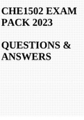 CHE1501 Exam PACK 2023