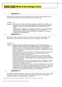 &bull; NRNP 6566 Week 8 Knowledge check